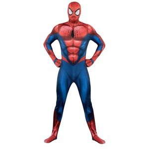 NEW Marvel‎ Spider Man Halloween Costume Adult XS / Boys 14 Suit & Mask